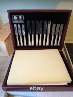 Retro Canteen Silver Plated Cutlery Arthur Price County Collection 50 Pce