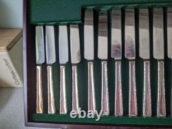 Retro Canteen Silver Plated Cutlery Butlers Cavendish Design 76 Pce