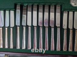 Retro Canteen Silver Plated Cutlery Butlers Cavendish Design 76 Pce