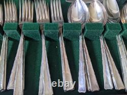 Retro Canteen Silver Plated Cutlery Butlers Cavendish Design 76 Pce