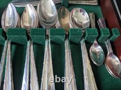 Retro Canteen Silver Plated Cutlery Butlers Cavendish Design 76 Pce