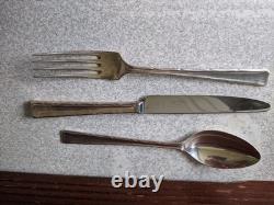 Retro Canteen Silver Plated Cutlery Butlers Cavendish Design 76 Pce