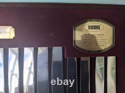 Retro Canteen Silver Plated Cutlery Viners Dubarry Classic 58 Pce Complete