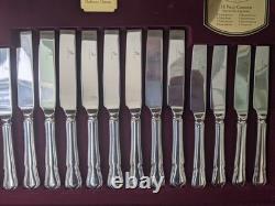Retro Canteen Silver Plated Cutlery Viners Dubarry Classic 58 Pce Complete