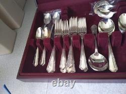 Retro Canteen Silver Plated Cutlery Viners Dubarry Classic 58 Pce Complete