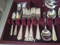 Retro Canteen Silver Plated Cutlery Viners Dubarry Classic 58 Pce Complete