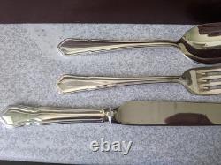 Retro Canteen Silver Plated Cutlery Viners Dubarry Classic 58 Pce Complete