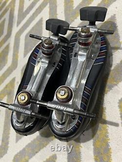 Riedell Solaris US9 on Silver Pilot Falcon F-16 7.00 Plates Roller Skates Derby