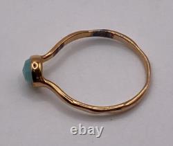 Ring Monica Vinader Gold Vermeil Chrysoprase 925 ring Gold Plated original box