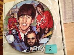 Ringo Starr ARTIST PROOF Autographed SILVER Signed Gartlan 10 1/4 Plate Beatles