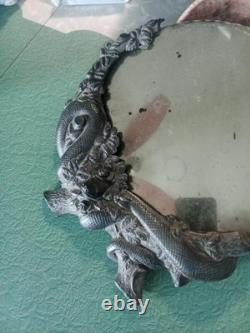 Roger's Silver Plate Co Danbury Ct Snake Vanity Mirror Makeup