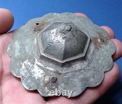 Roman Silver plated Bronze Shield Boss