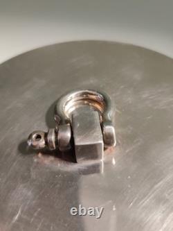 Round Silver Metal Box From The 1960s/70s Hallmarked Silversmith S. D To Identify