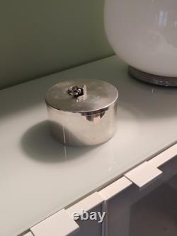 Round Silver Metal Box From The 1960s/70s Hallmarked Silversmith S. D To Identify