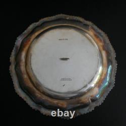 Round Silver Metal Plate CARRINGTON 130 REGENT ST London England N5671