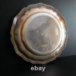 Round Silver Metal Plate CARRINGTON 130 REGENT ST London England N5671