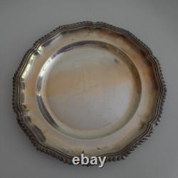 Round Silver Metal Plate CARRINGTON 130 REGENT ST London England N5671
