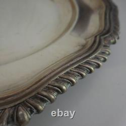 Round Silver Metal Plate CARRINGTON 130 REGENT ST London England N5671