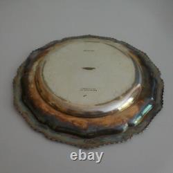 Round Silver Metal Plate CARRINGTON 130 REGENT ST London England N5671