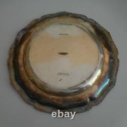 Round Silver Metal Plate CARRINGTON 130 REGENT ST London England N5671