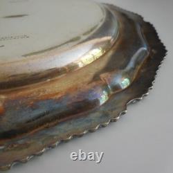 Round Silver Metal Plate CARRINGTON 130 REGENT ST London England N5671