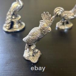 Royal Hampshire Art Foundry Silver Plated Bird Sculpture Figurines Bundle X10