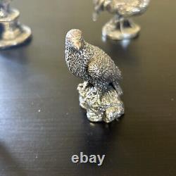 Royal Hampshire Art Foundry Silver Plated Bird Sculpture Figurines Bundle X10