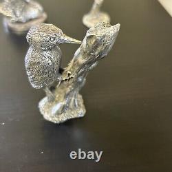 Royal Hampshire Art Foundry Silver Plated Bird Sculpture Figurines Bundle X10