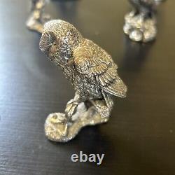 Royal Hampshire Art Foundry Silver Plated Bird Sculpture Figurines Bundle X10