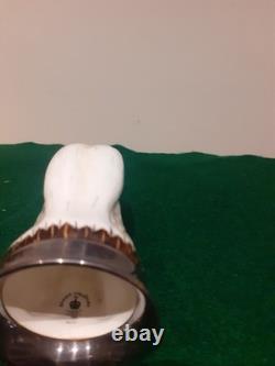 Royale Stratford Bald Eagle Head Stirrup Cup Silver Plate Bevel with COA