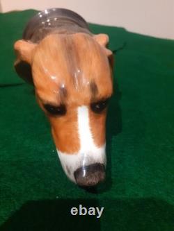 Royale Stratford Beagle Head Stirrup Cup Silver Plate Bevel with Certificate