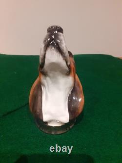 Royale Stratford Beagle Head Stirrup Cup Silver Plate Bevel with Certificate