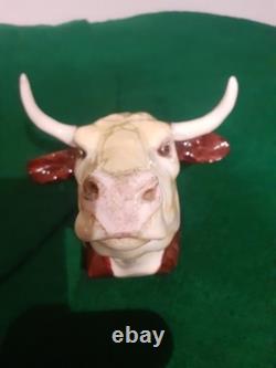 Royale Stratford Bulls Head Stirrup Cup Silver Plate Bevel