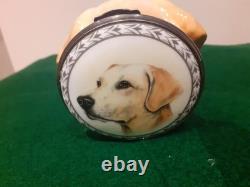 Royale Stratford Labrador Head Stirrup Cup Silver Plate Bevel