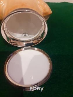 Royale Stratford Labrador Head Stirrup Cup Silver Plate Bevel