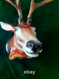 Royale Stratford Stags Head Stirrup Cup Silver Plate Bevel with Certificate