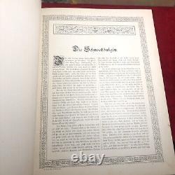 SILBERFLOCKEN (SILVER FLAKES) Rare 1884 German FAIRY TALES Chromolithographs HC