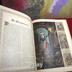 SILBERFLOCKEN (SILVER FLAKES) Rare 1884 German FAIRY TALES Chromolithographs HC