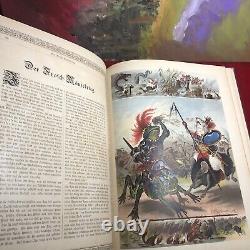 SILBERFLOCKEN (SILVER FLAKES) Rare 1884 German FAIRY TALES Chromolithographs HC