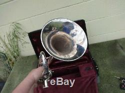 SILVER PLATED Benge 3X USA professional model trumpet, original case
