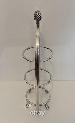 SILVER PLATED THREE TIER CAKE STAND Gainsborough of Birmingham 1950s