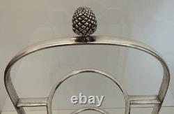 SILVER PLATED THREE TIER CAKE STAND Gainsborough of Birmingham 1950s