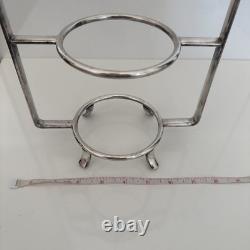 SILVER PLATED THREE TIER CAKE STAND Gainsborough of Birmingham 1950s