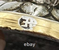 SMALL ANTIQUE SILVER PLATED BRONZE CLASSICAL MALE FIGURINE / STATUE c1900