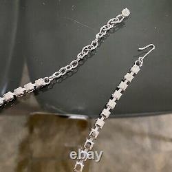 SPARKLING Vintage DONALD SIMPSON SilverPLATE Crystal RHINESTONE Choker NECKLACE