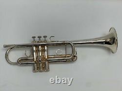 S. E. Shires C Trumpet Model TRQ13S Silver Plated withOriginal Hard Shell Case