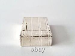 S. T Dupont Lighter Line 1 Original Silver Plated Vintage 1980s RARE