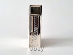S. T Dupont Lighter Line 1 Original Silver Plated Vintage 1980s RARE