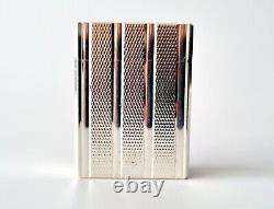 S. T Dupont Lighter Line 1 Original Silver Plated Vintage 1980s RARE