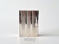 S. T Dupont Lighter Line 1 Original Silver Plated Vintage 1980s RARE